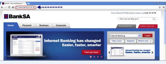 BankSA Homepage BankSA Homepage