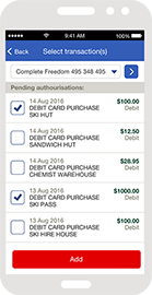 Select the transactions you’d like to split Select the transactions you’d like to split