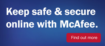 Keep safe & secure with McAfee