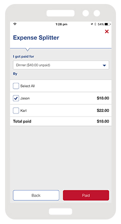 Keep track of who's paid you back Keep track of who's paid you back