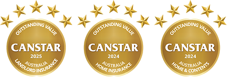2025 & 2024 winner Canstar Outstanding Value Insurance awards